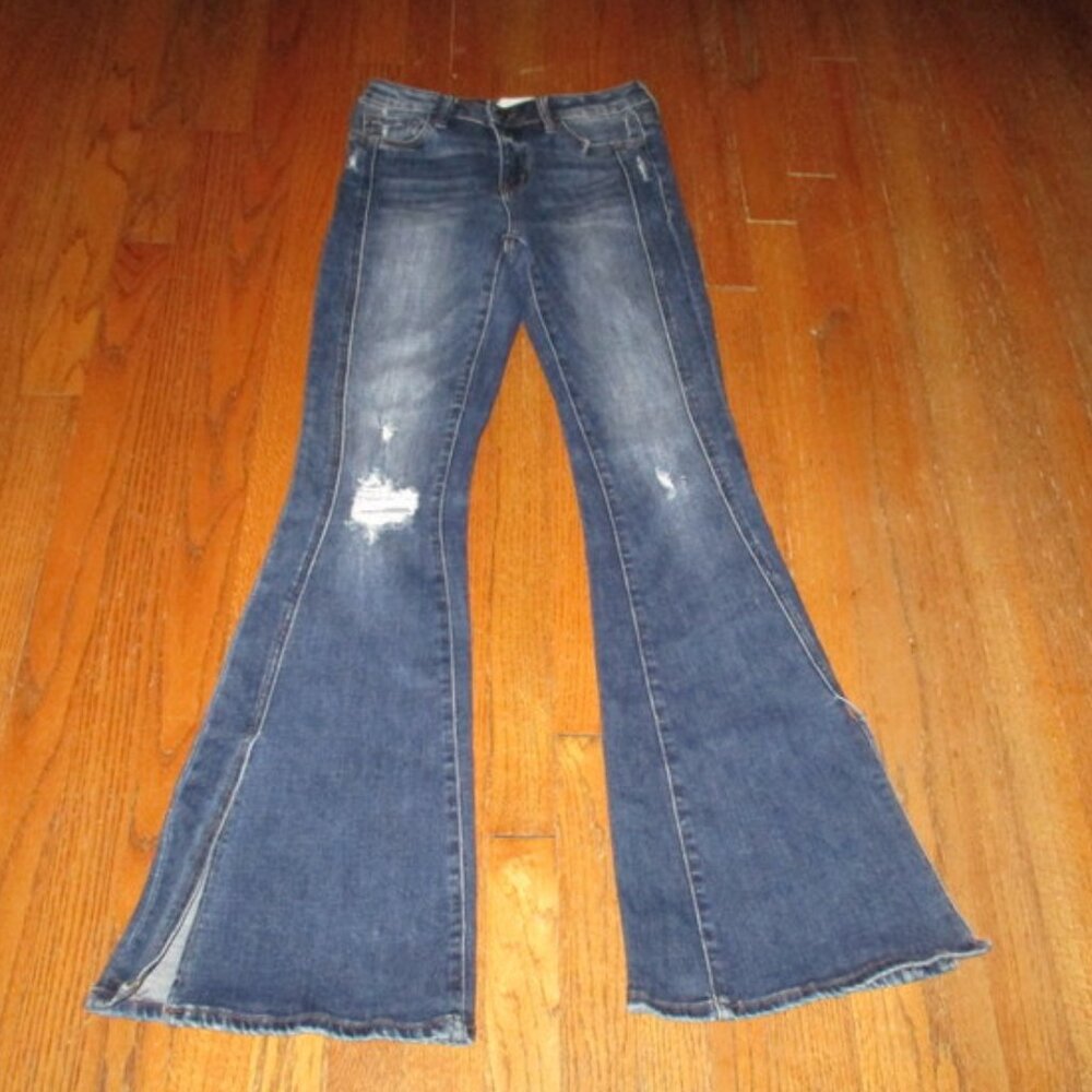 VERVET Super Flare Leg Mid-Rise Jeans